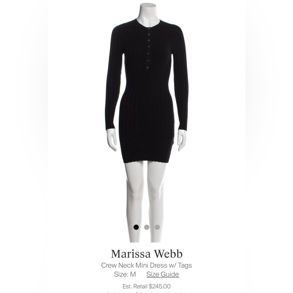 NWT- Marissa Webb- Crew Neck Mini Dress